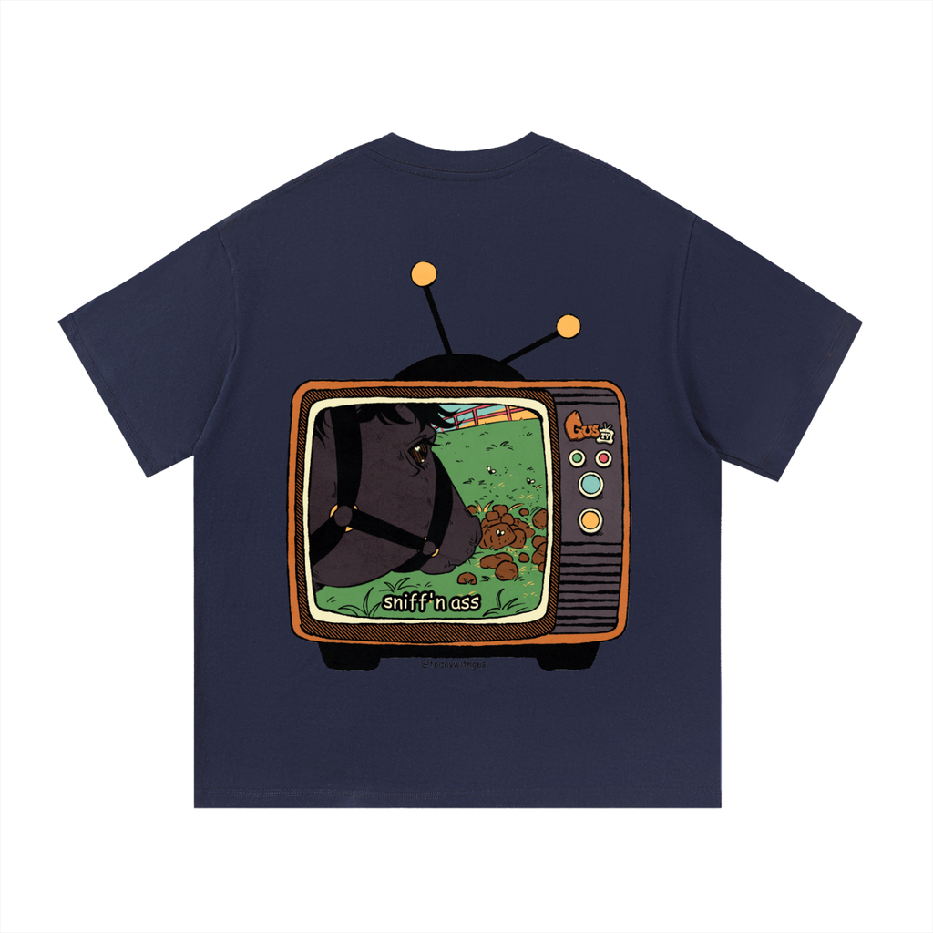 "sniff'n ass" Basic Cotton T-shirt