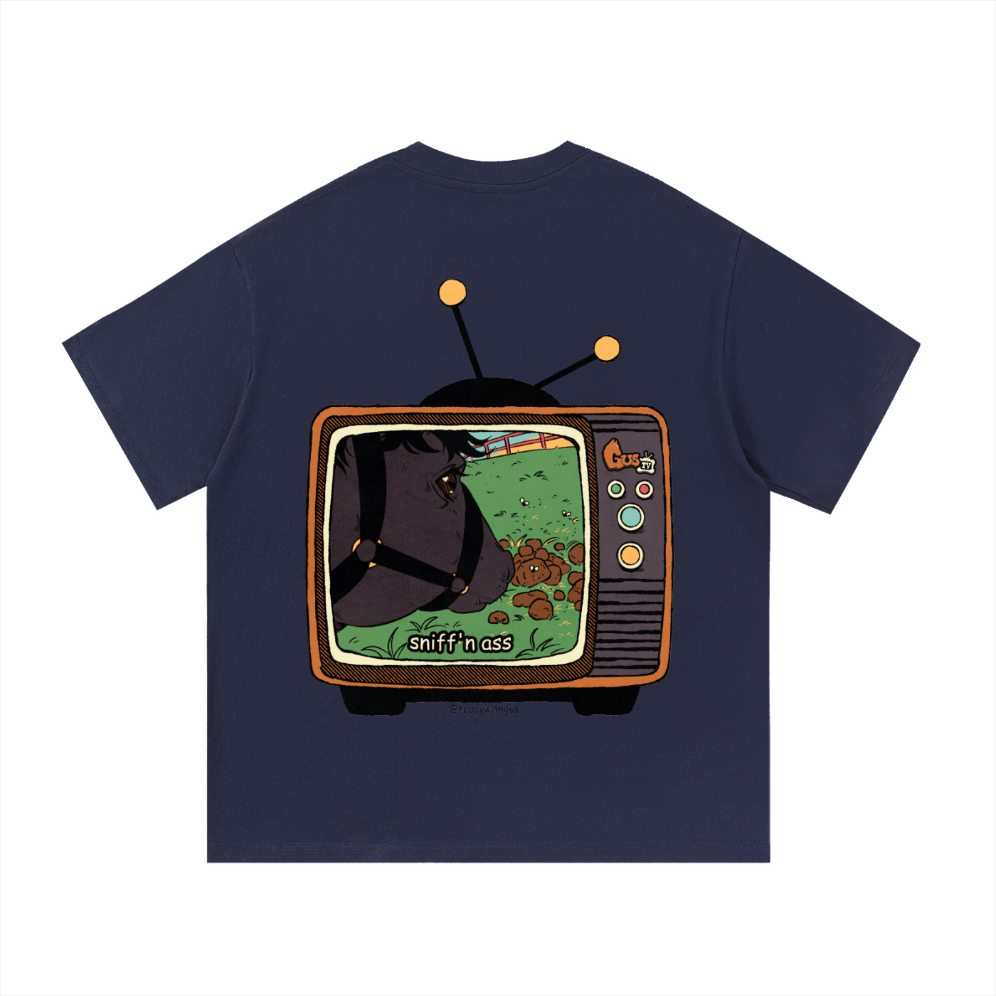 "sniff'n ass" Basic Cotton T-shirt