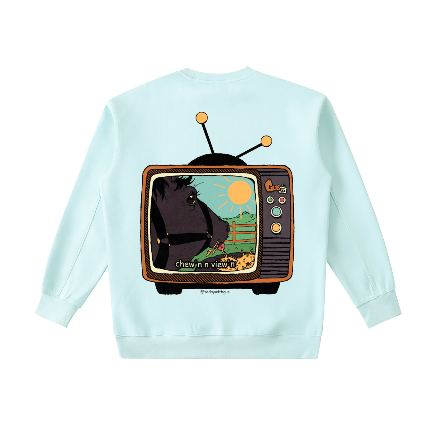 "chew'n n view'n" Heavyweight Crewneck Sweatshirt