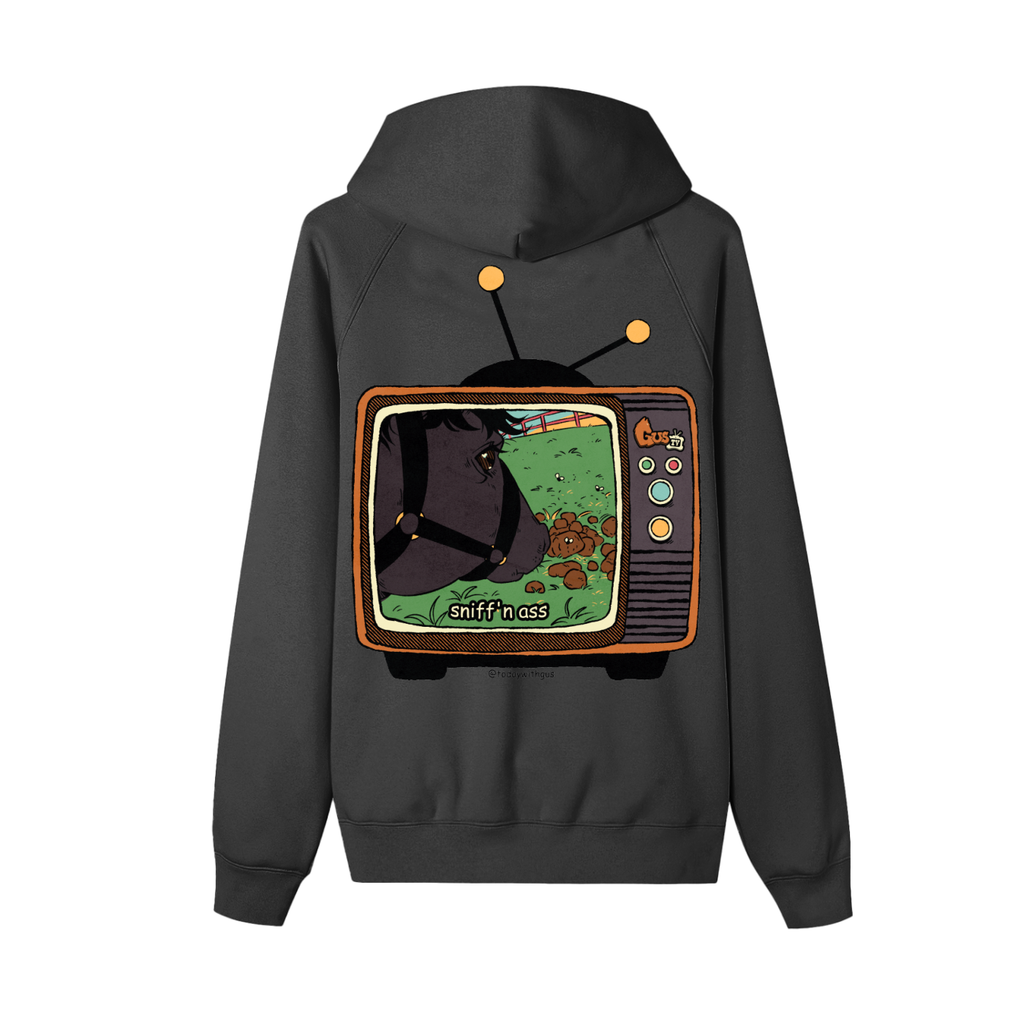 "sniff'n ass" Zip-up Fleece Hoodie