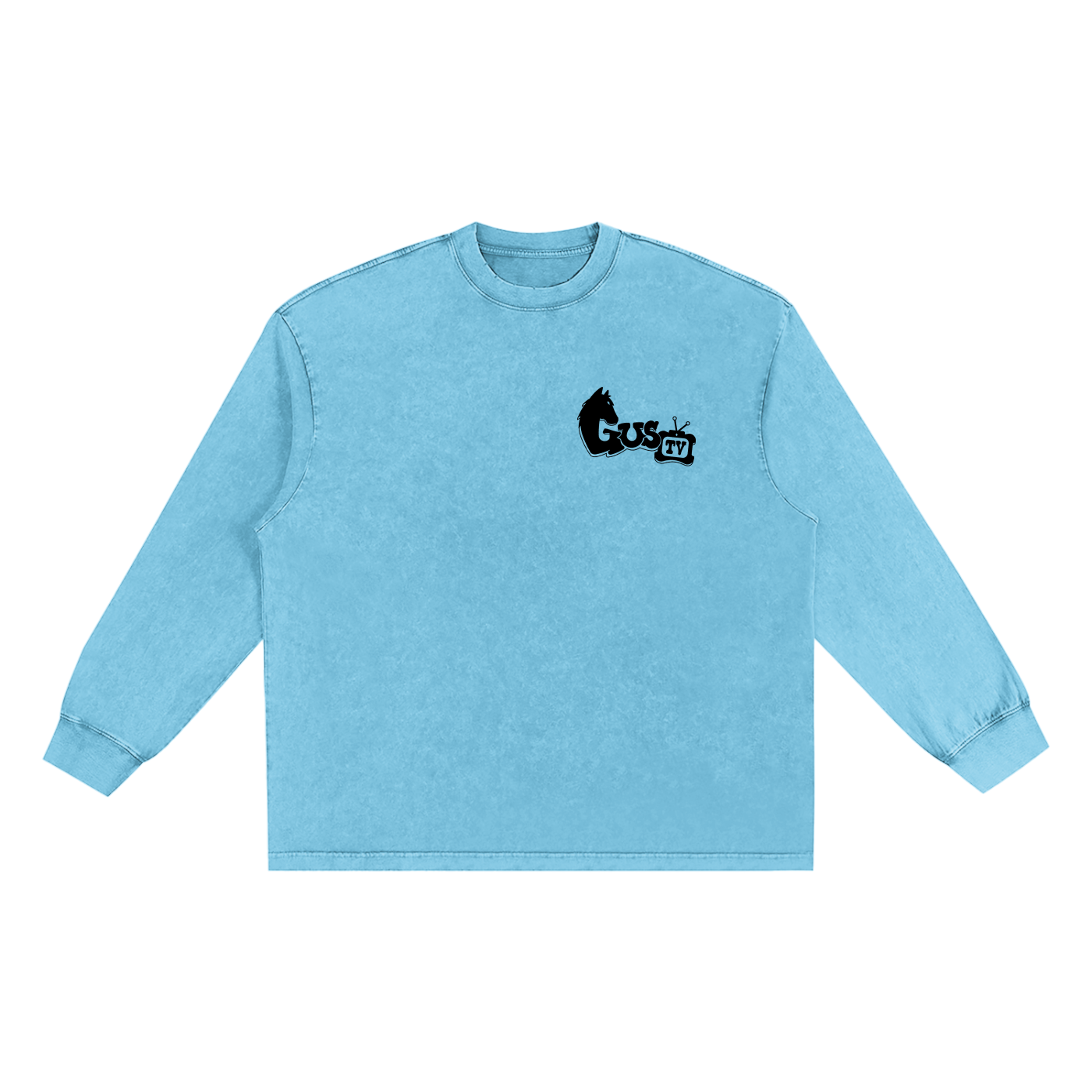 "munch'n grass" Snow Washed Frayed Edge T-Shirt