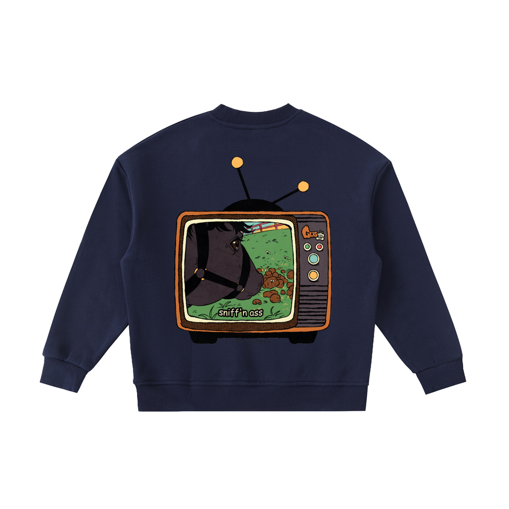 "sniff'n ass" Fleece Kids' Crewneck Sweatshirt