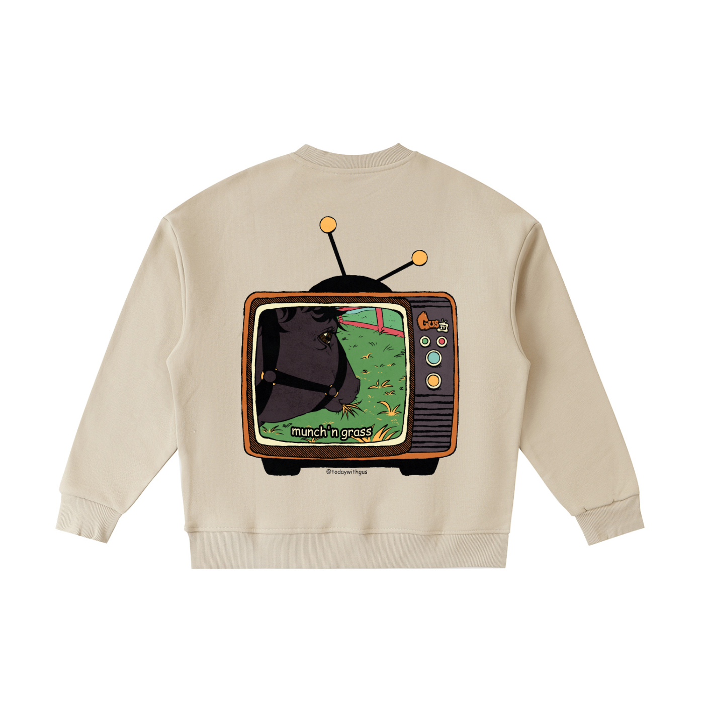 "munch'n grass" Kids' Crewneck Sweatshirt