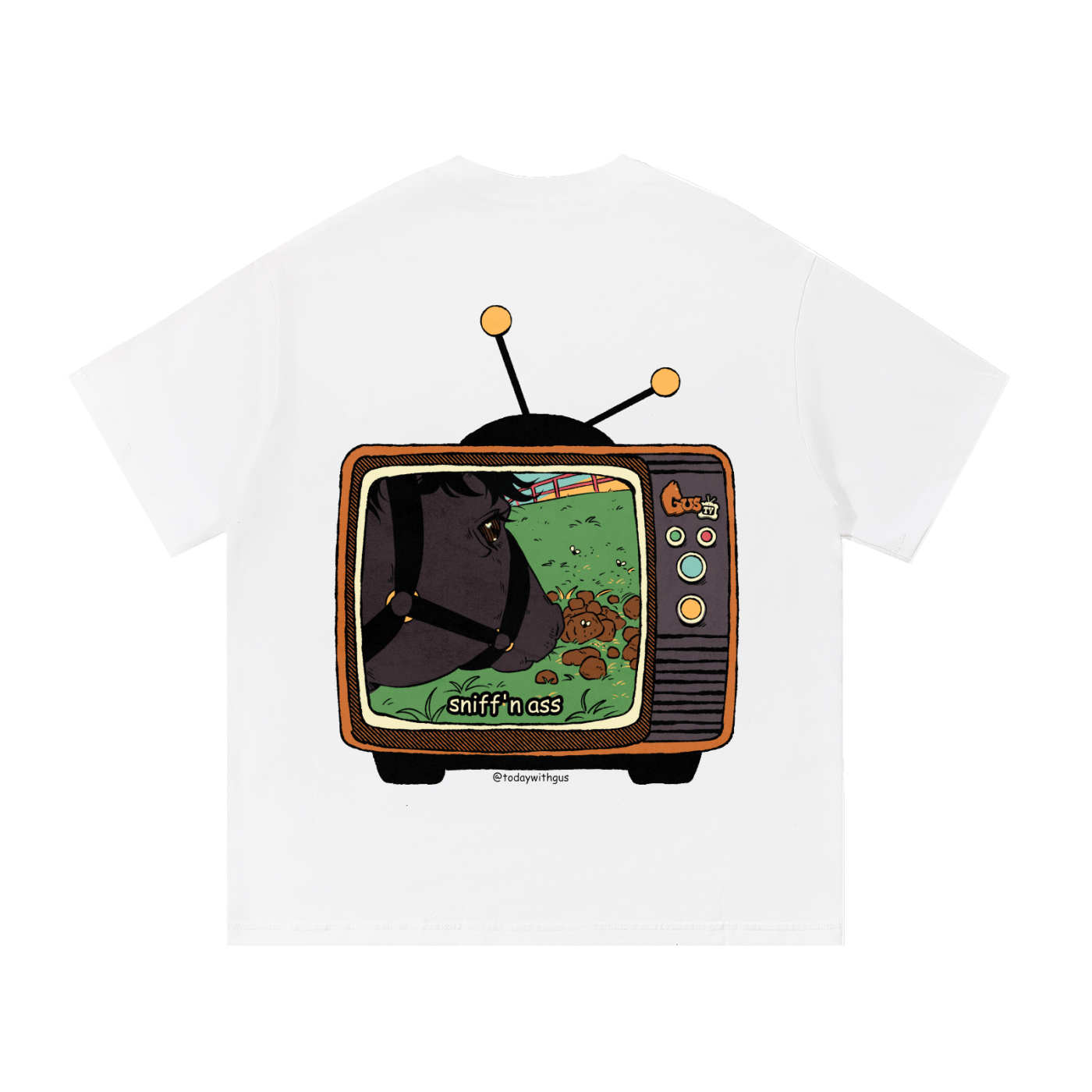 "sniff'n ass" Basic Cotton T-shirt
