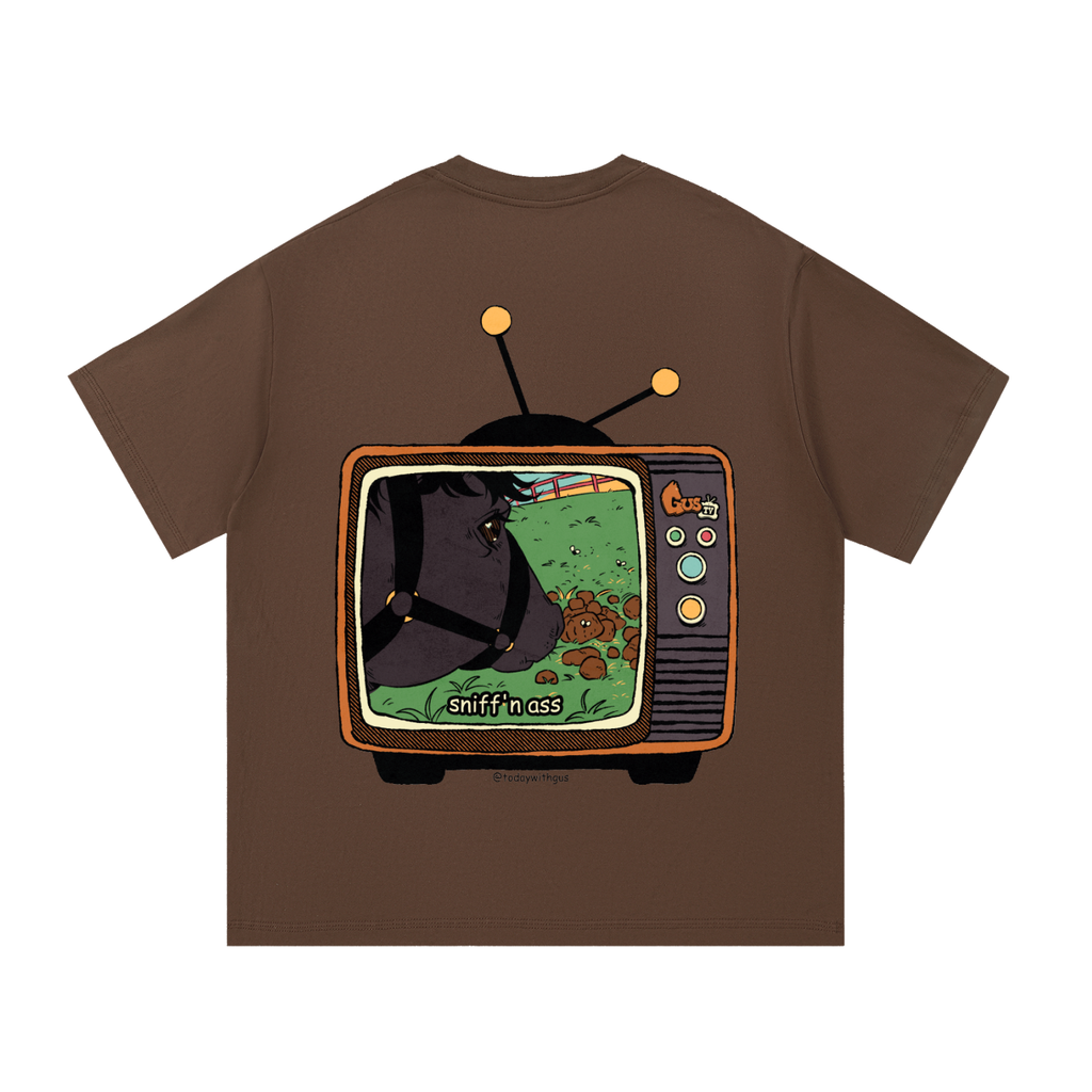 "sniff'n ass" Basic Cotton T-shirt