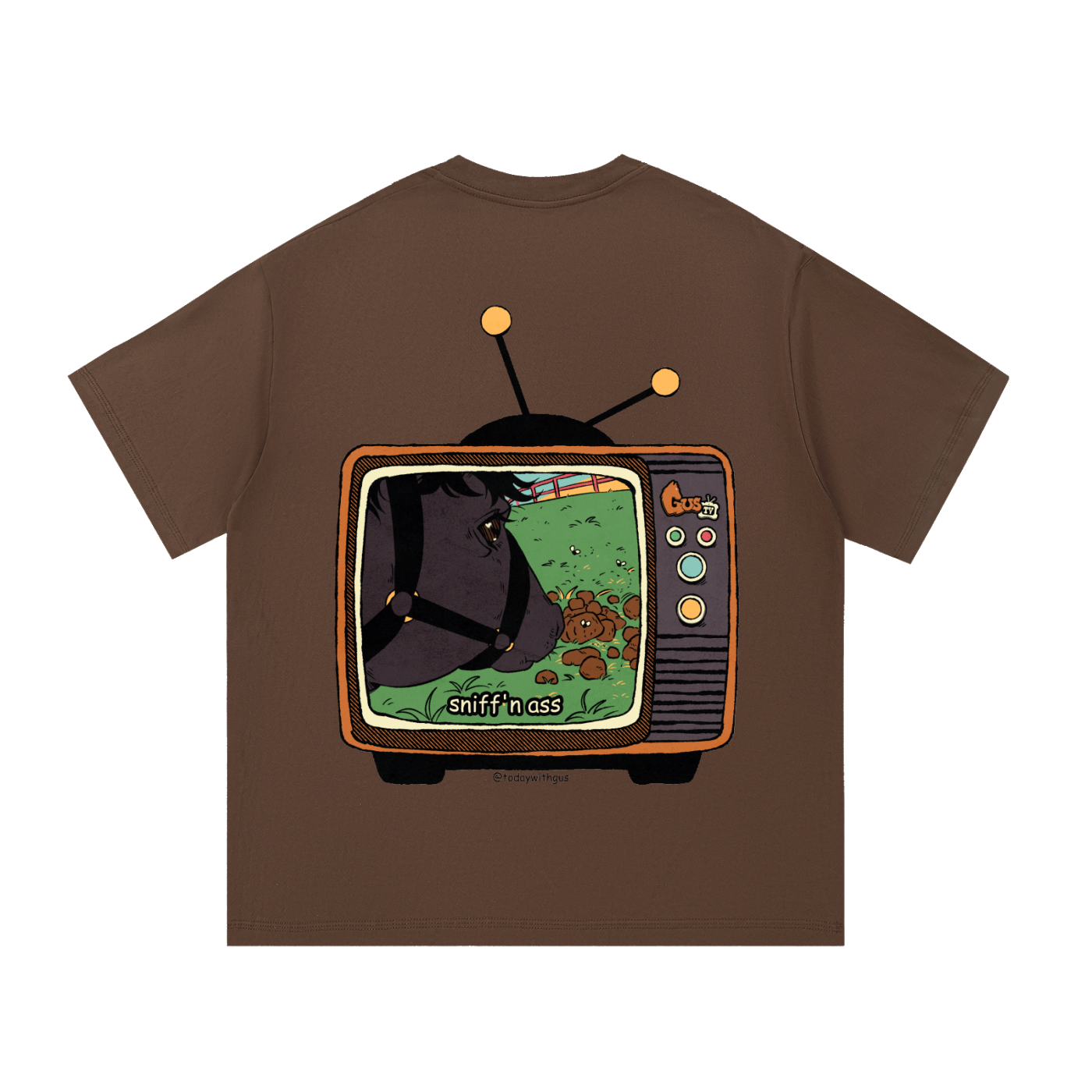 "sniff'n ass" Basic Cotton T-shirt