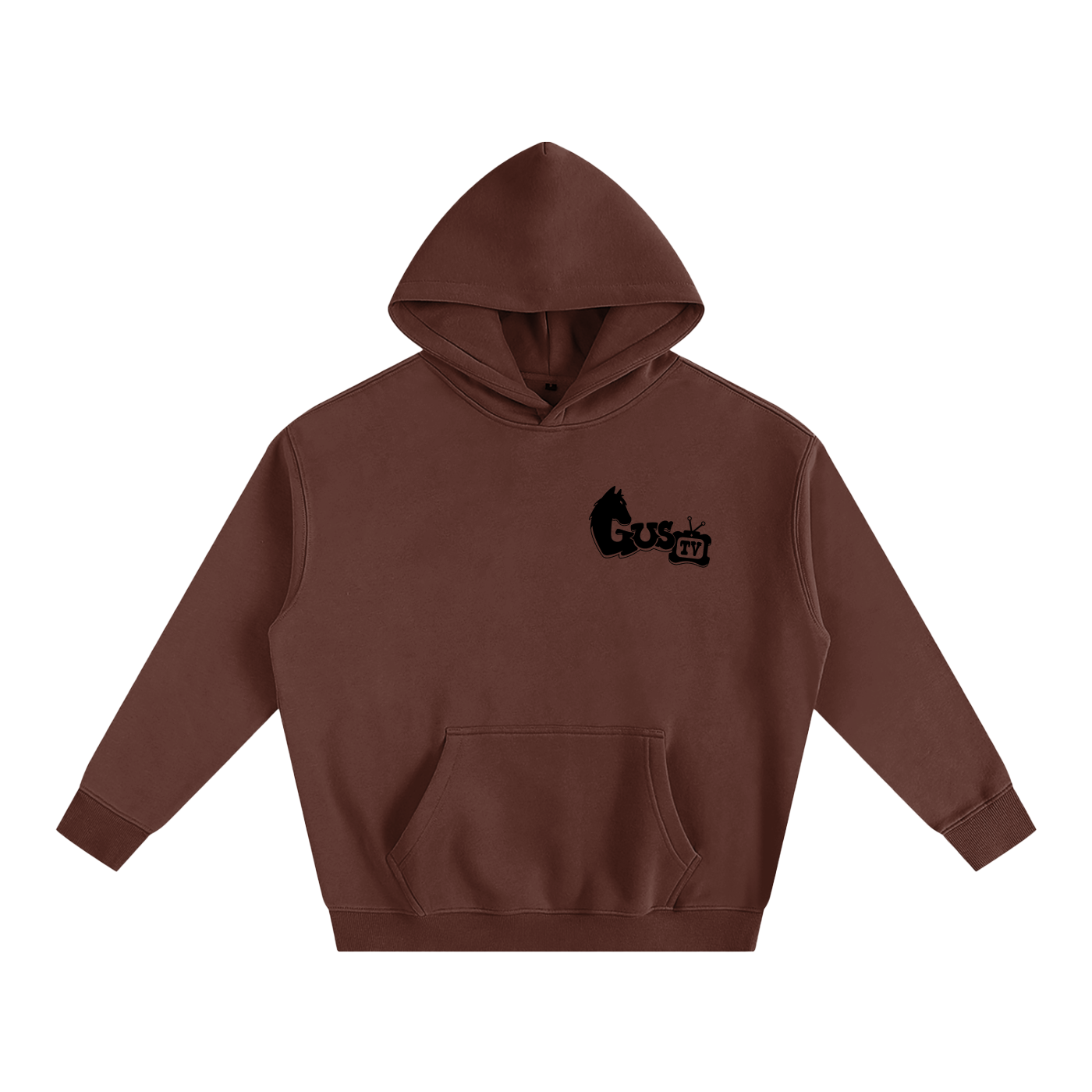 "munch'n grass" Oversize Fleeced Hoodie