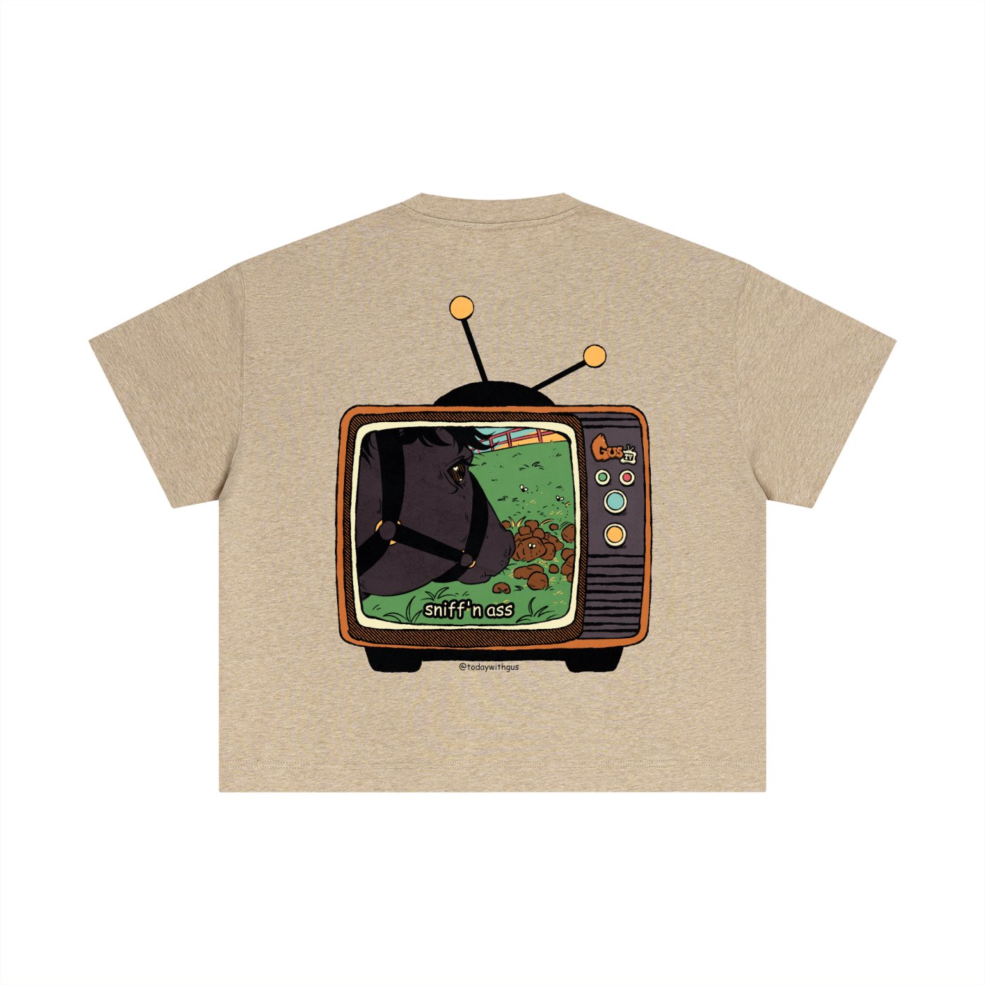 "sniff'n ass" Essential Cotton Boxy T-Shirt