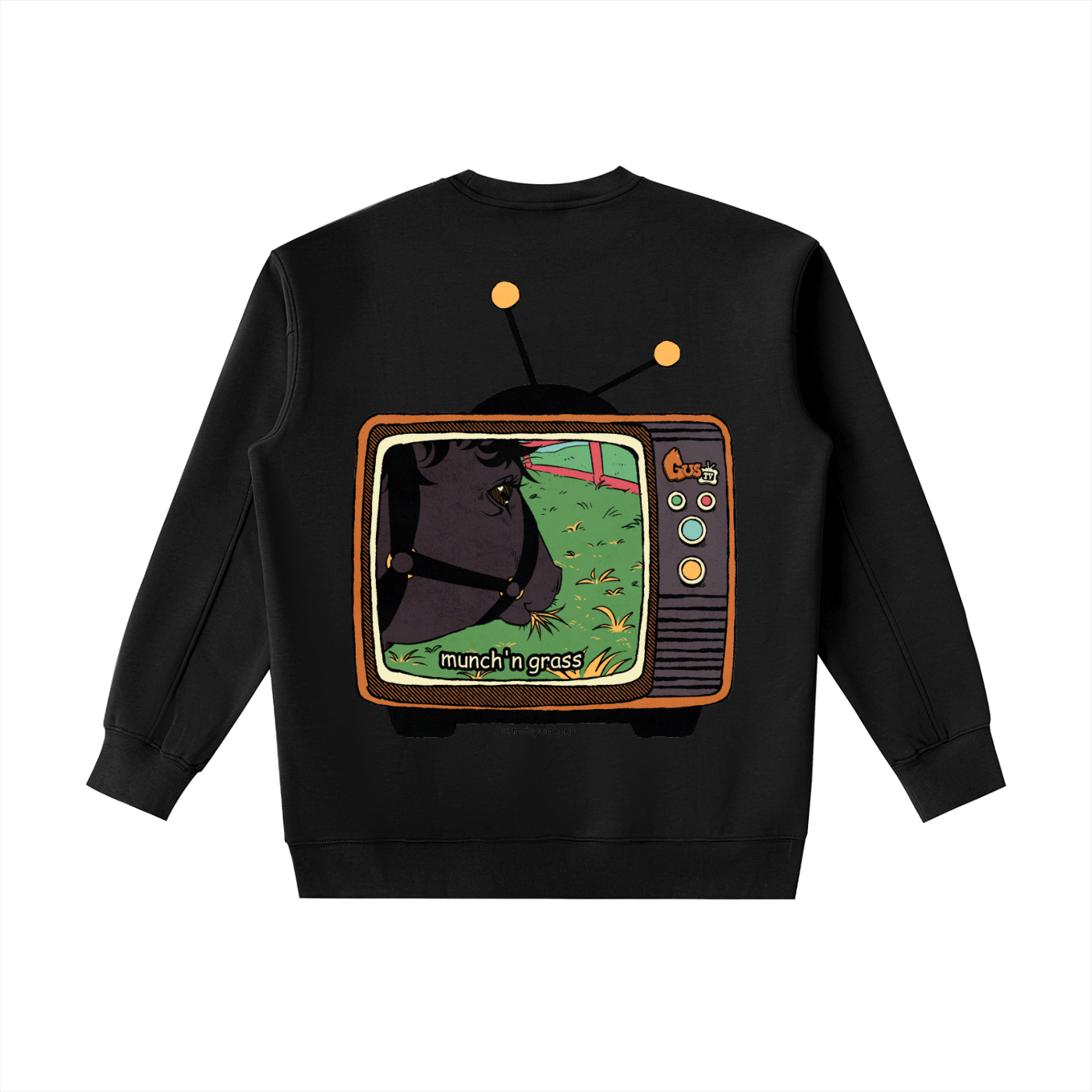 "munch'n grass" Heavyweight Crewneck Sweatshirt