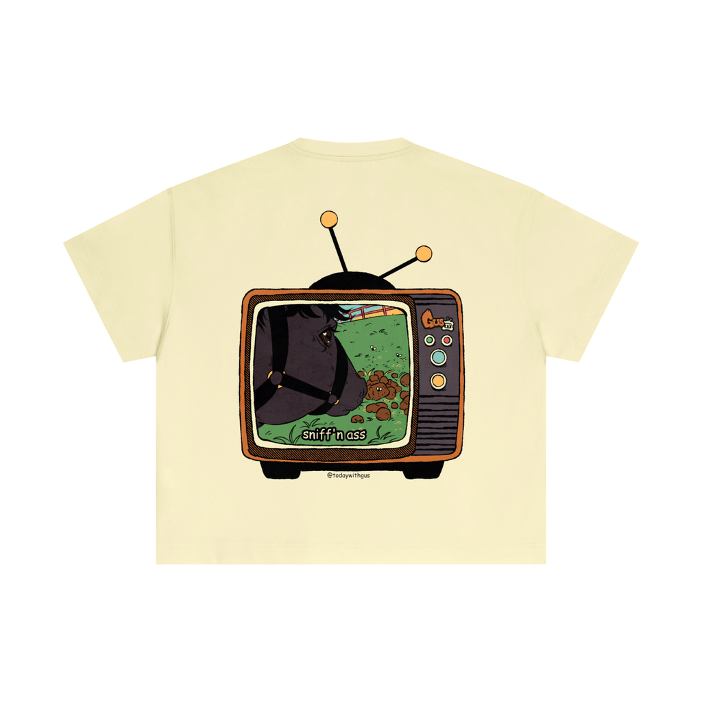 "sniff'n ass" Essential Cotton Boxy T-Shirt