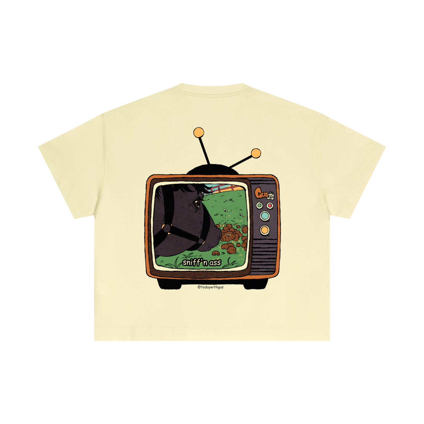 "sniff'n ass" Essential Cotton Boxy T-Shirt