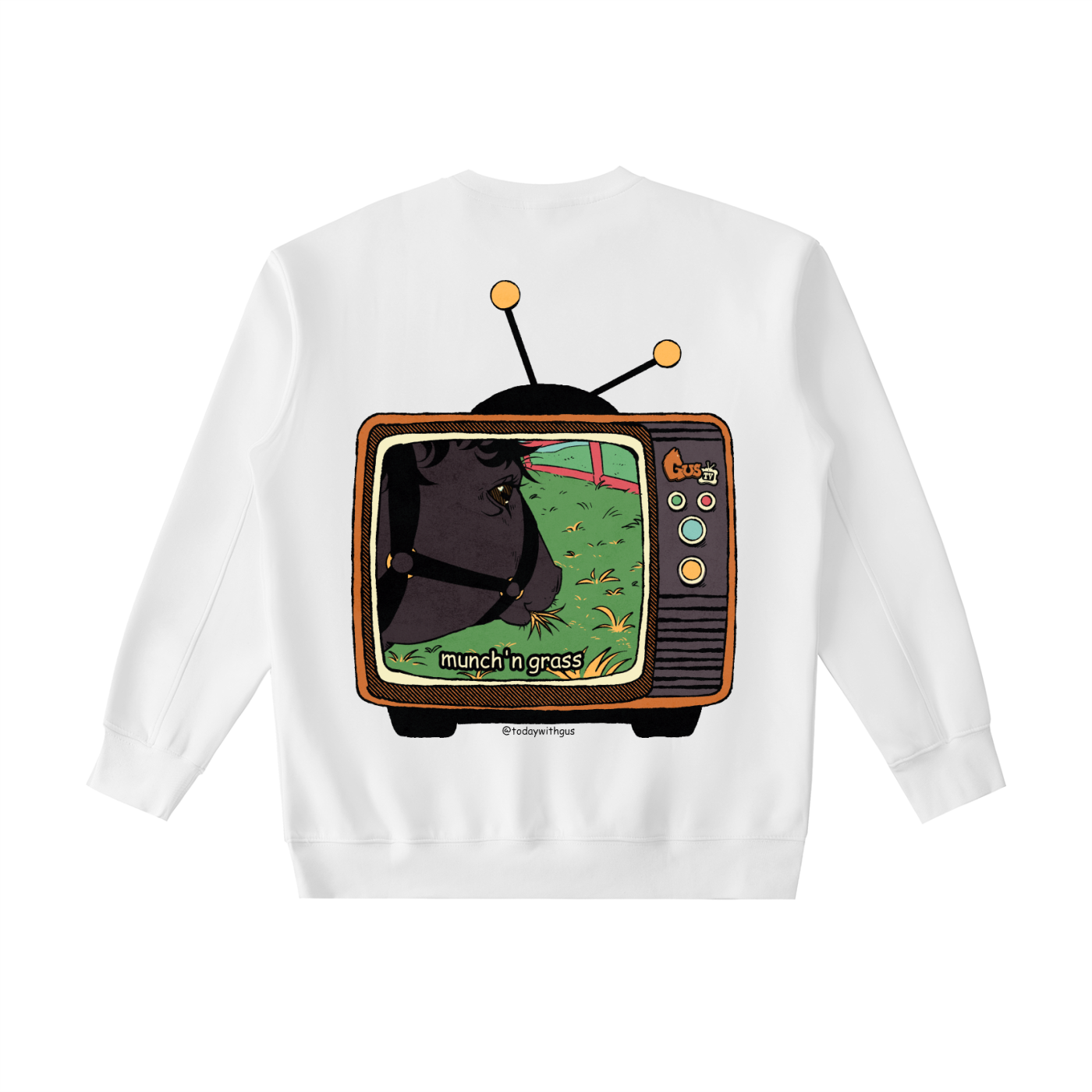"munch'n grass" Heavyweight Crewneck Sweatshirt