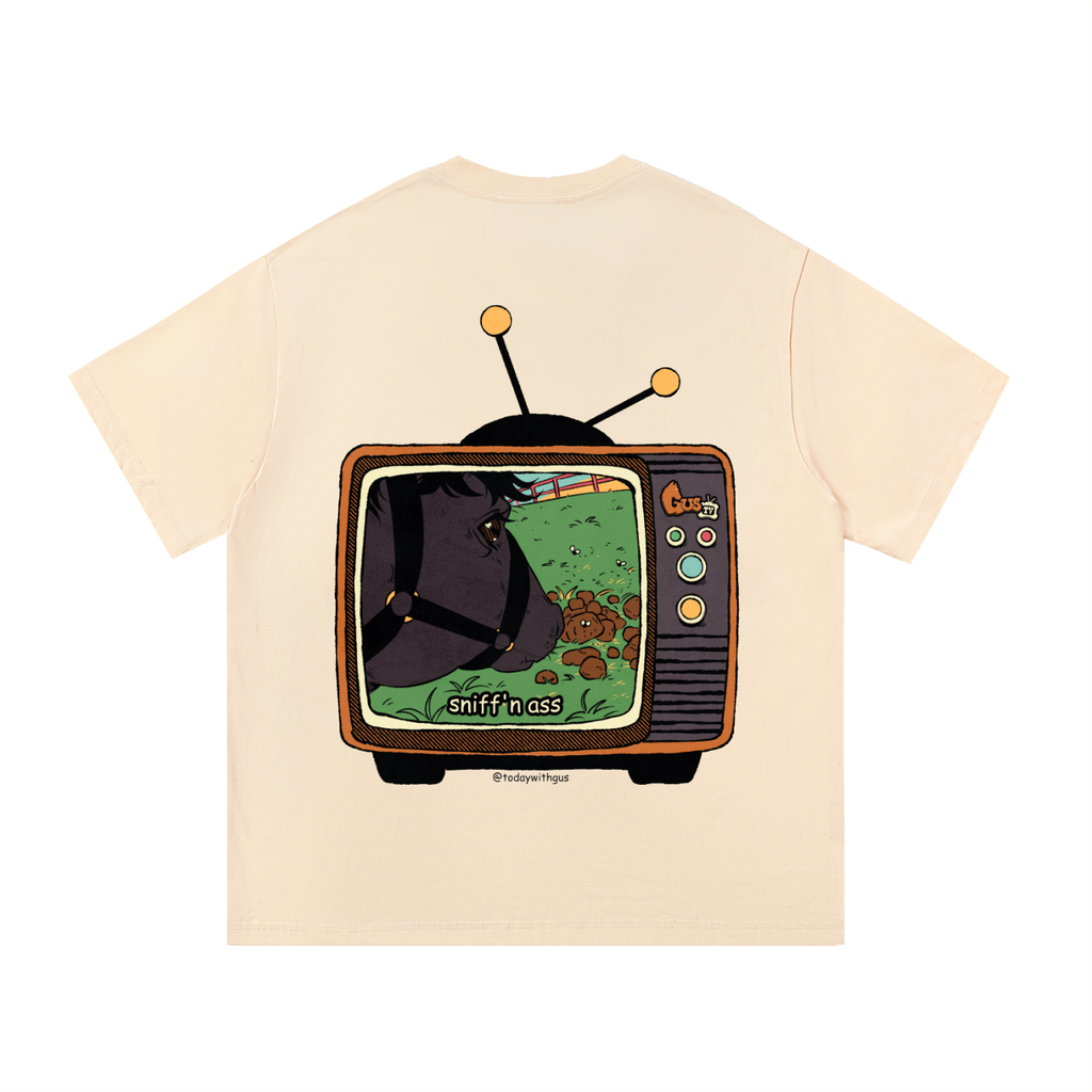 "sniff'n ass" Basic Cotton T-shirt