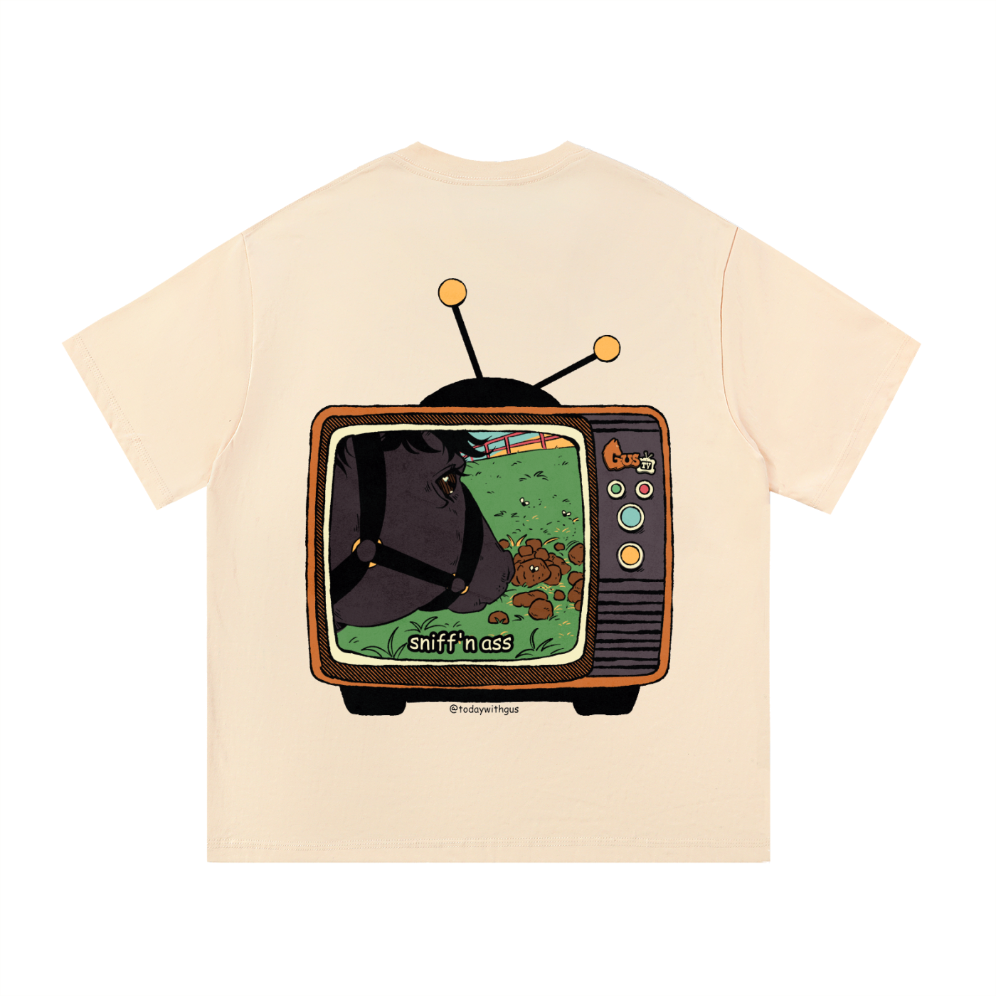 "sniff'n ass" Basic Cotton T-shirt