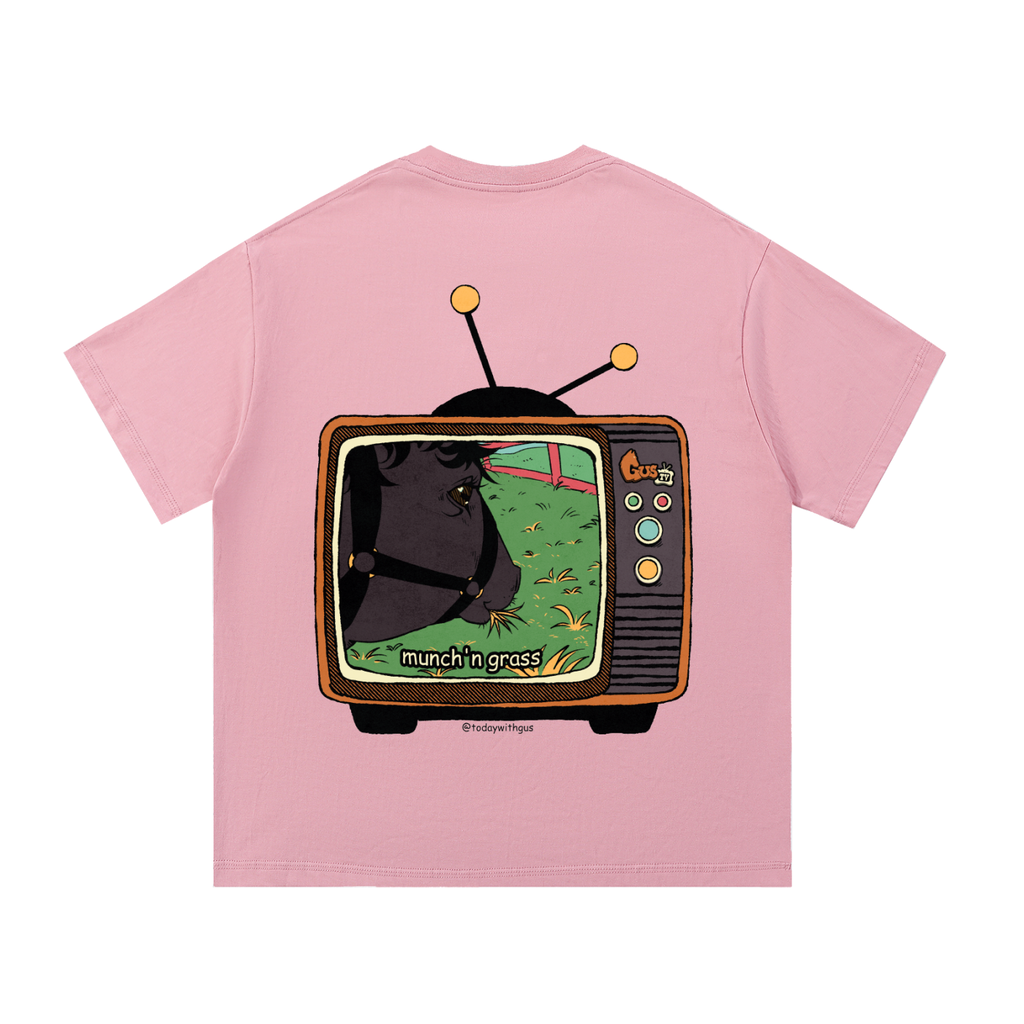 "munch'n grass" Basic Cotton T-Shirt