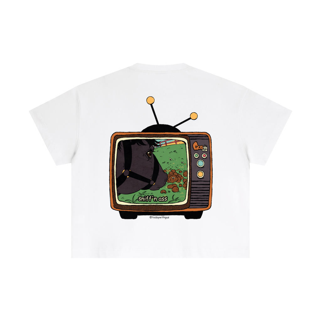 "sniff'n ass" Essential Cotton Boxy T-Shirt
