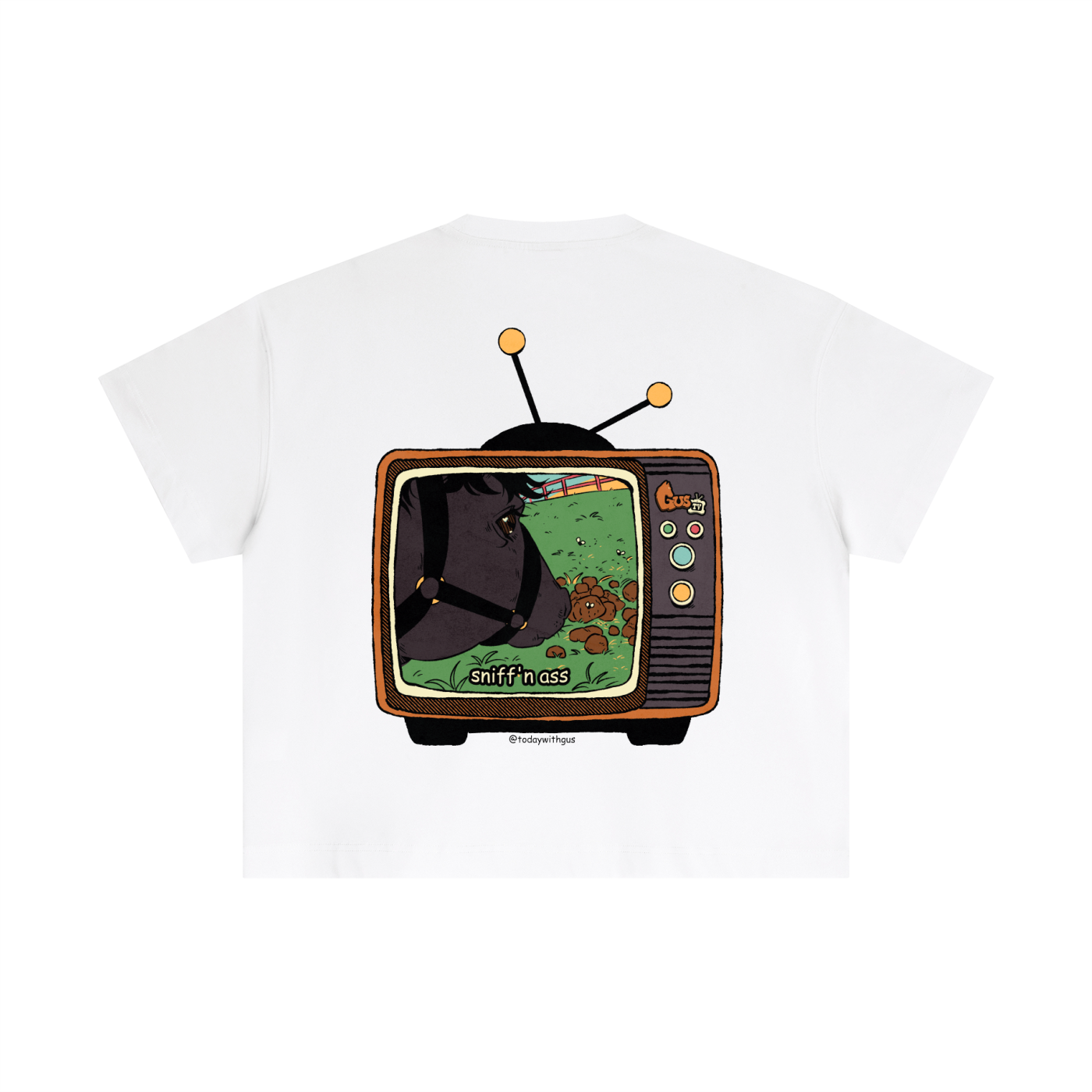 "sniff'n ass" Essential Cotton Boxy T-Shirt