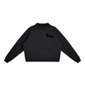 "chew'n n view'n" Mock-Neck Crew Sweatshirt