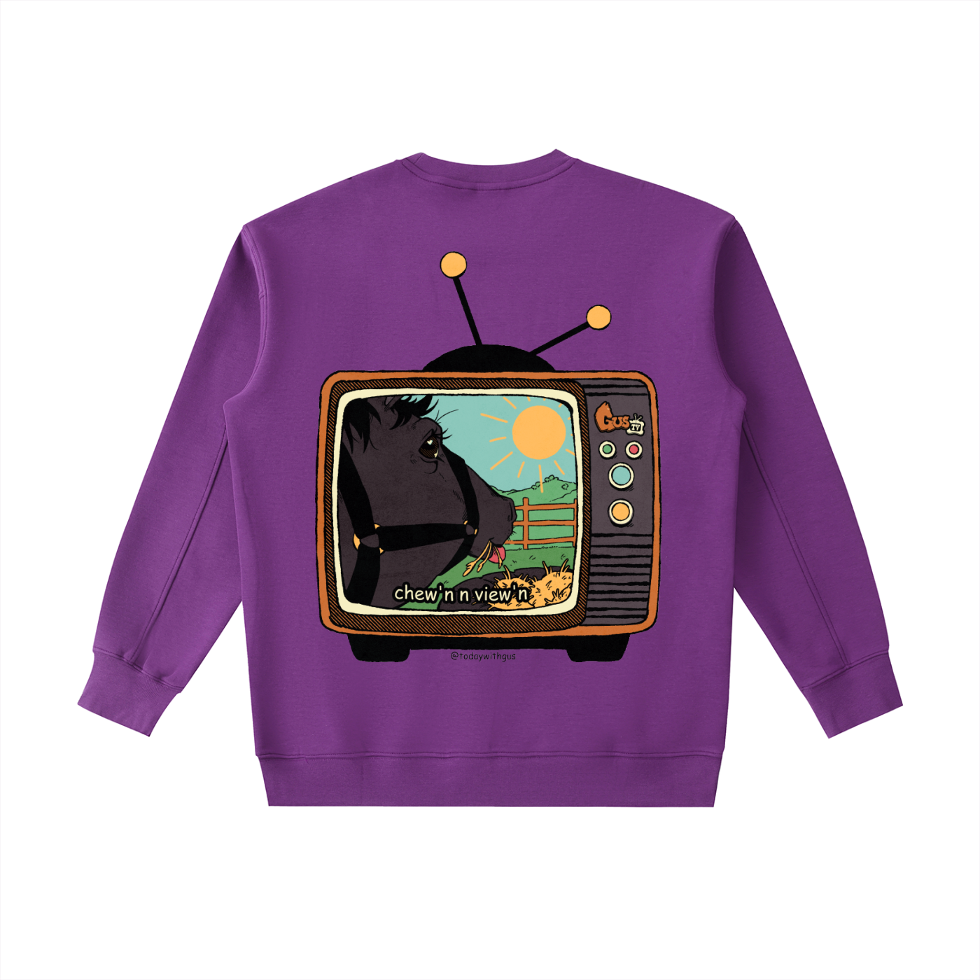 "chew'n n view'n" Heavyweight Crewneck Sweatshirt