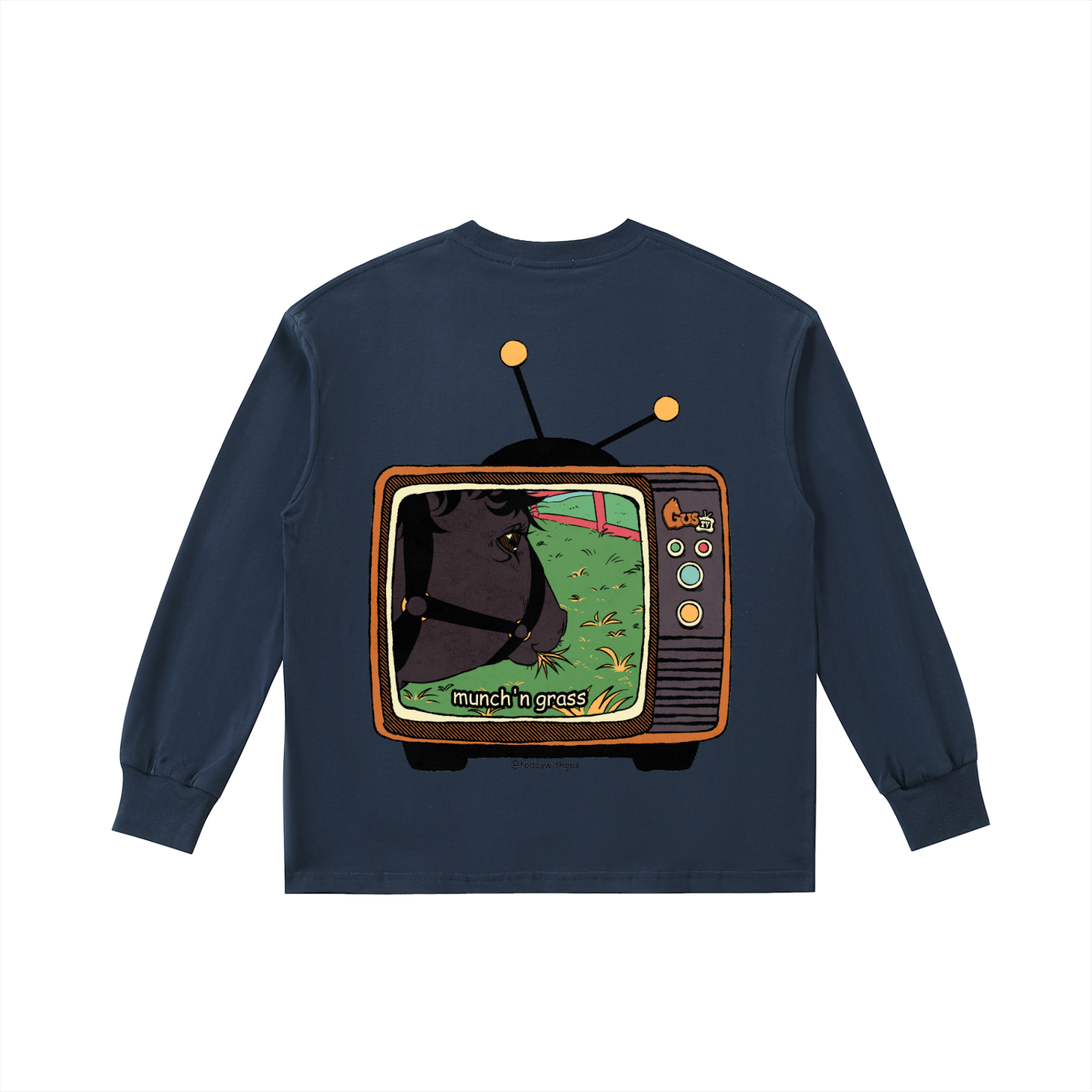 "munch'n grass" Kids' Quick-Dry Cotton Long-Sleeve Tee