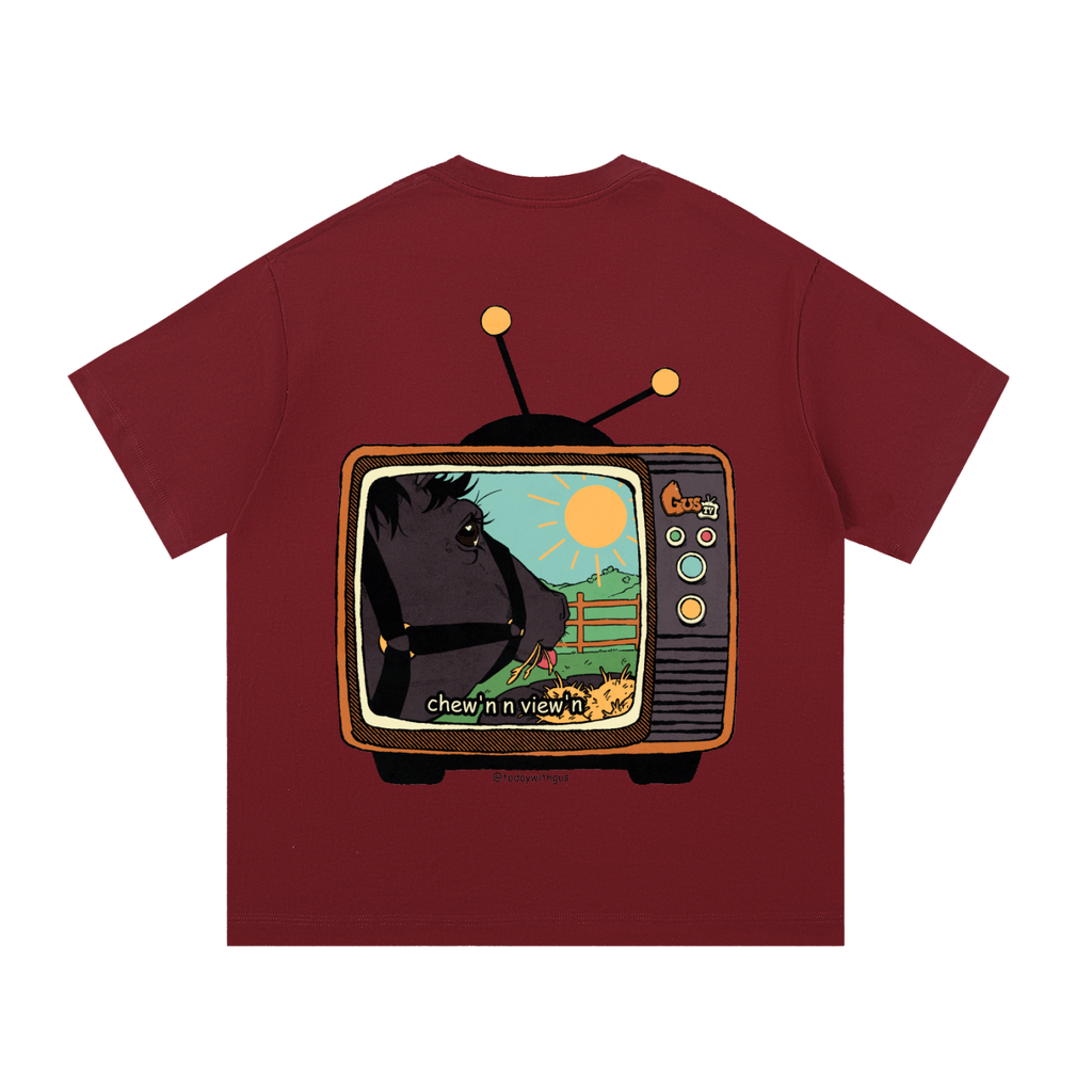 "chew'n n view'n" Basic Cotton T-Shirt