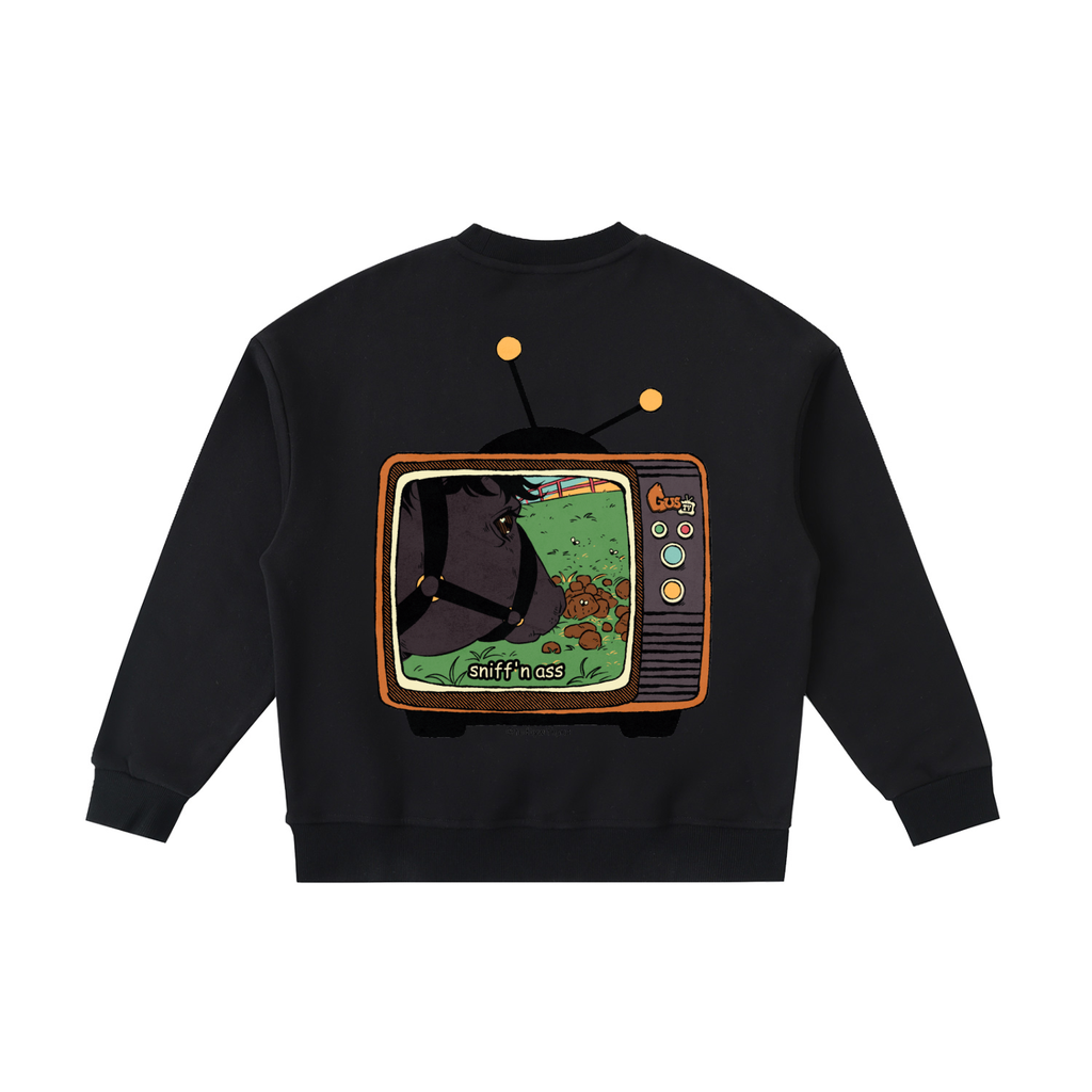 "sniff'n ass" Fleece Kids' Crewneck Sweatshirt