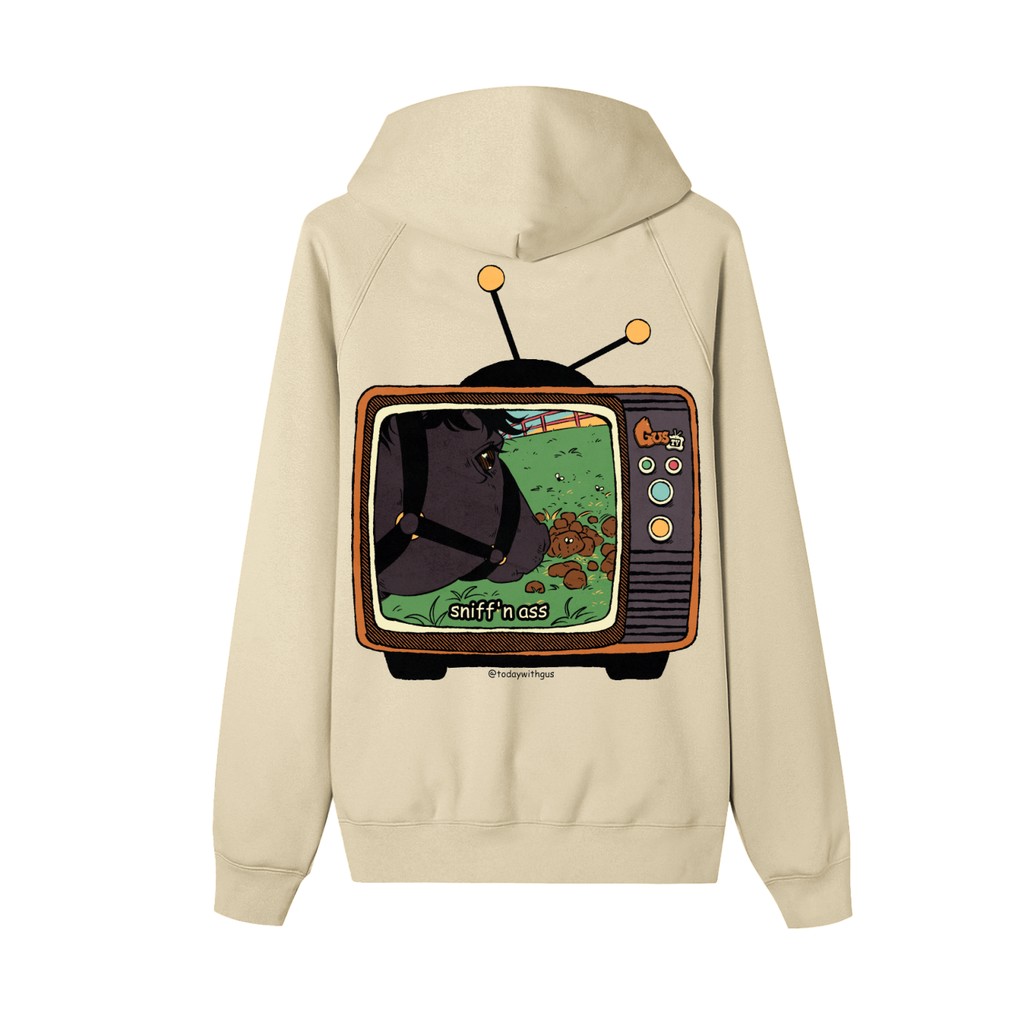 "sniff'n ass" Zip-up Fleece Hoodie