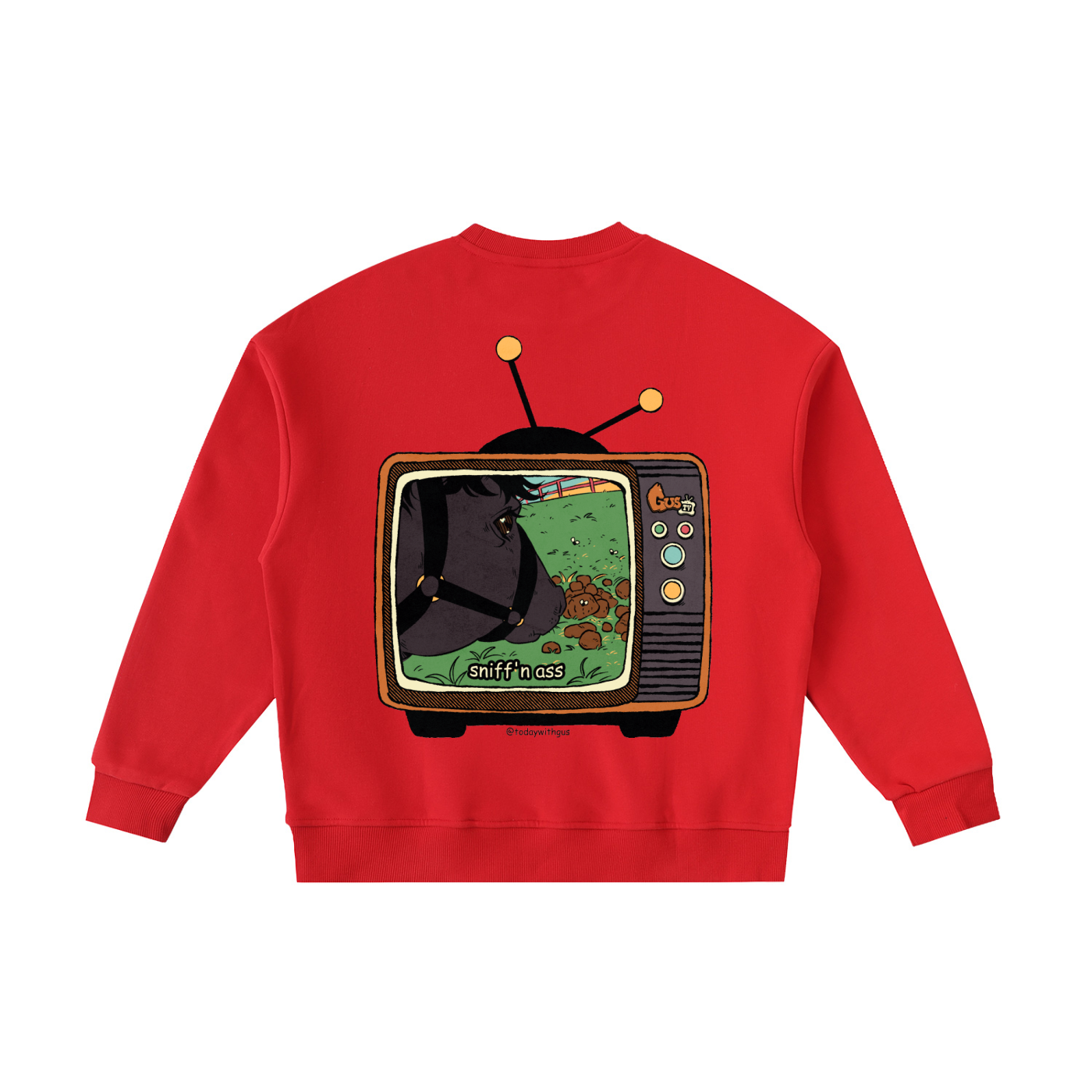 "sniff'n ass" Fleece Kids' Crewneck Sweatshirt