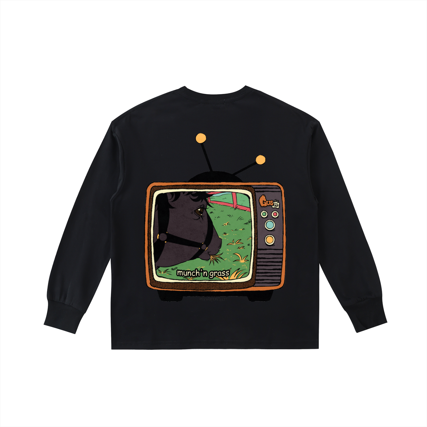"munch'n grass" Kids' Quick-Dry Cotton Long-Sleeve Tee