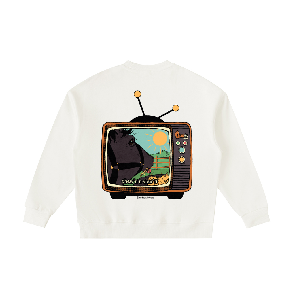 "chew'n n view'n" Kids' Crewneck Sweatshirt