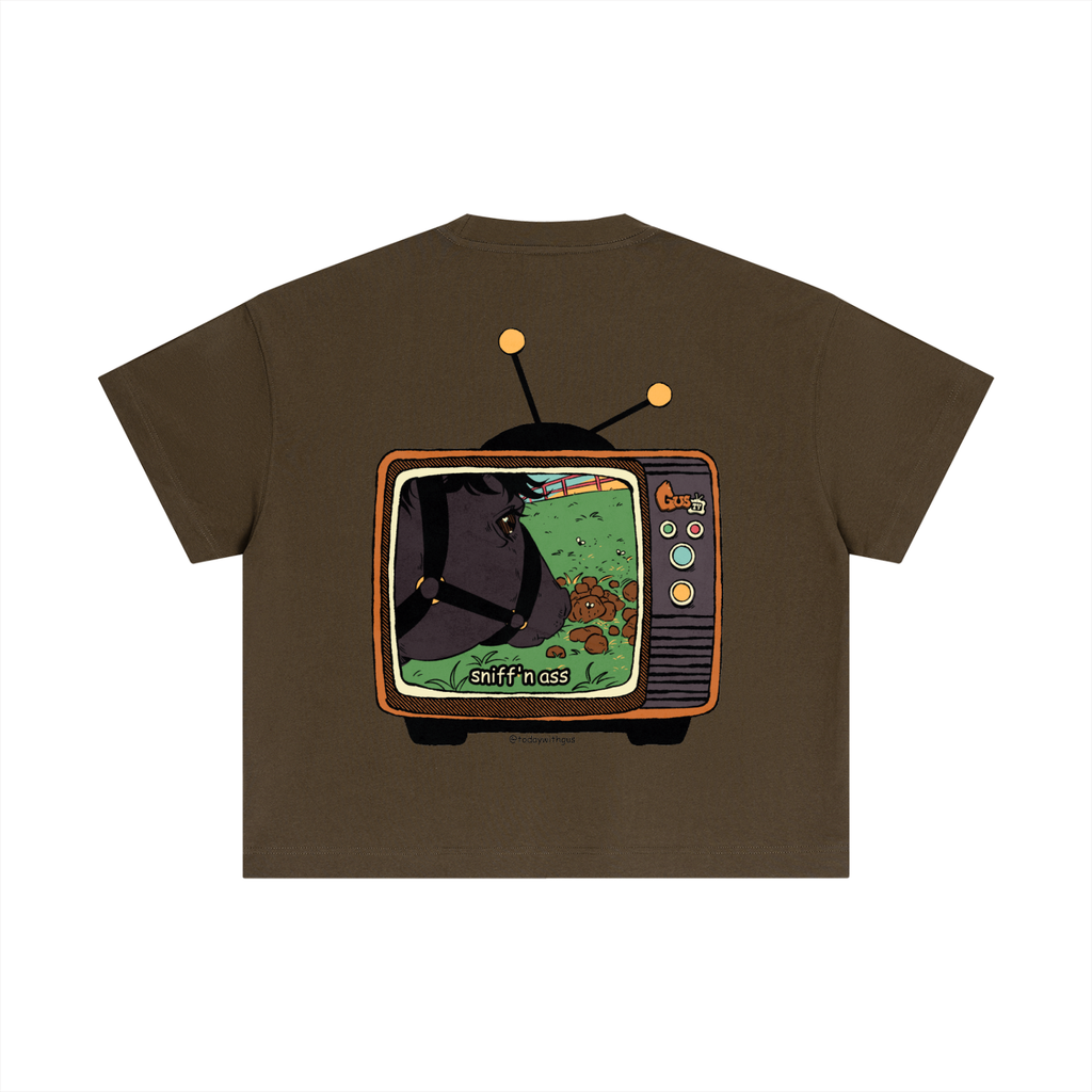 "sniff'n ass" Essential Cotton Boxy T-Shirt