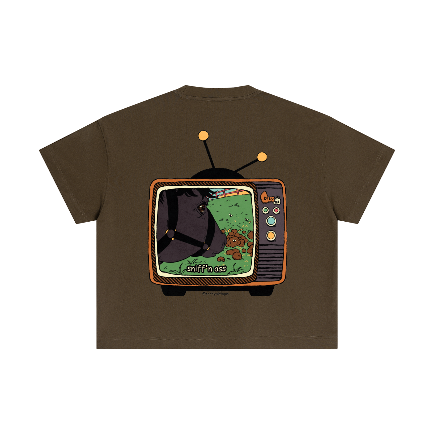 "sniff'n ass" Essential Cotton Boxy T-Shirt