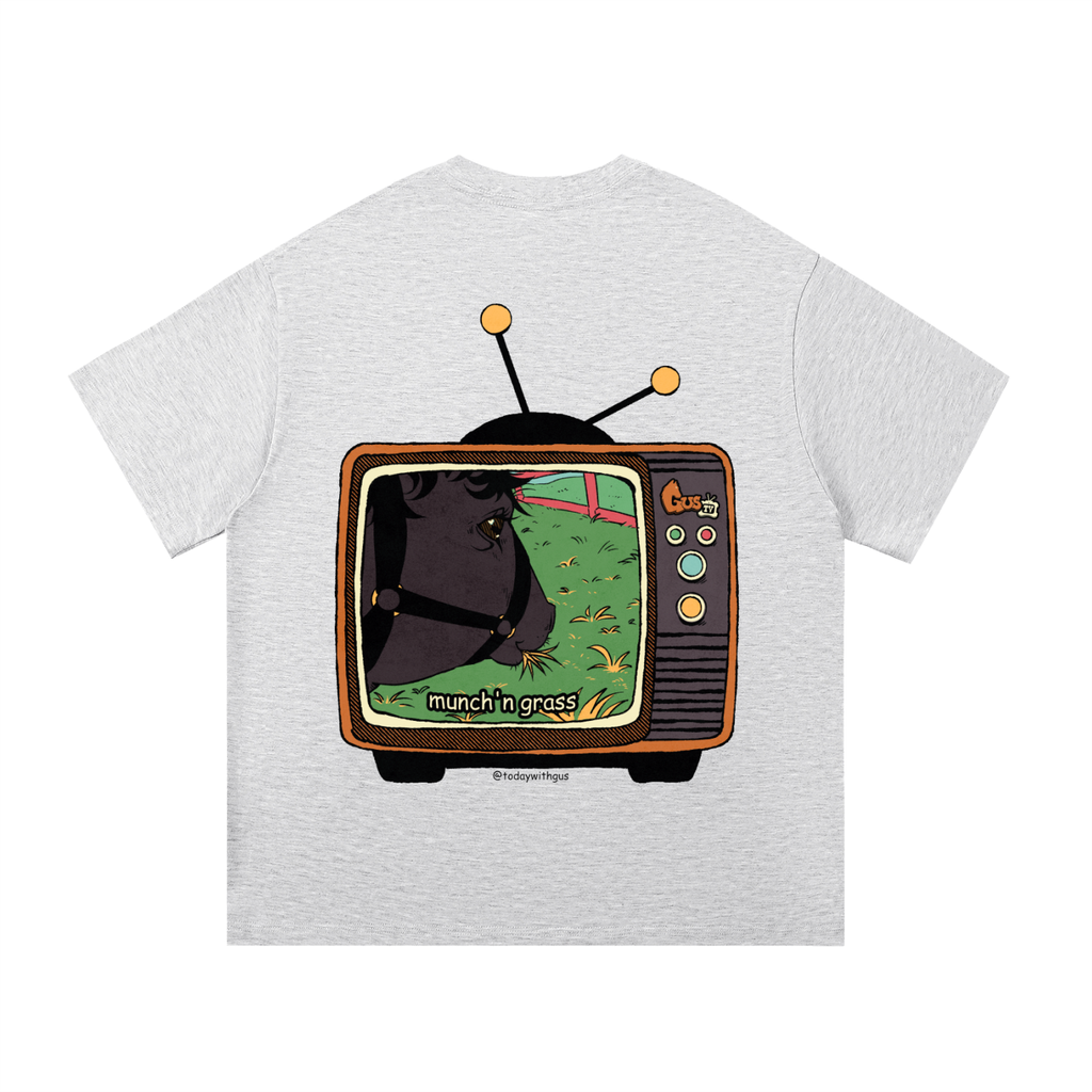 "munch'n grass" Basic Cotton T-Shirt