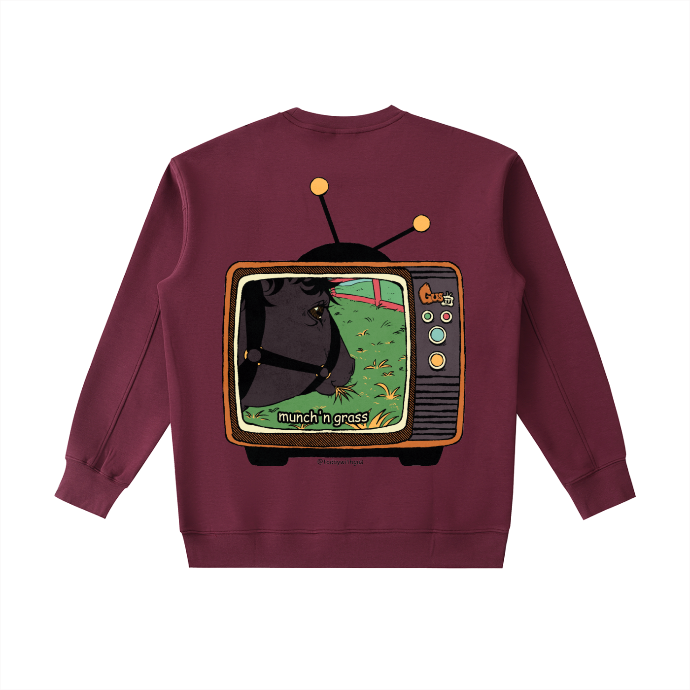 "munch'n grass" Heavyweight Crewneck Sweatshirt