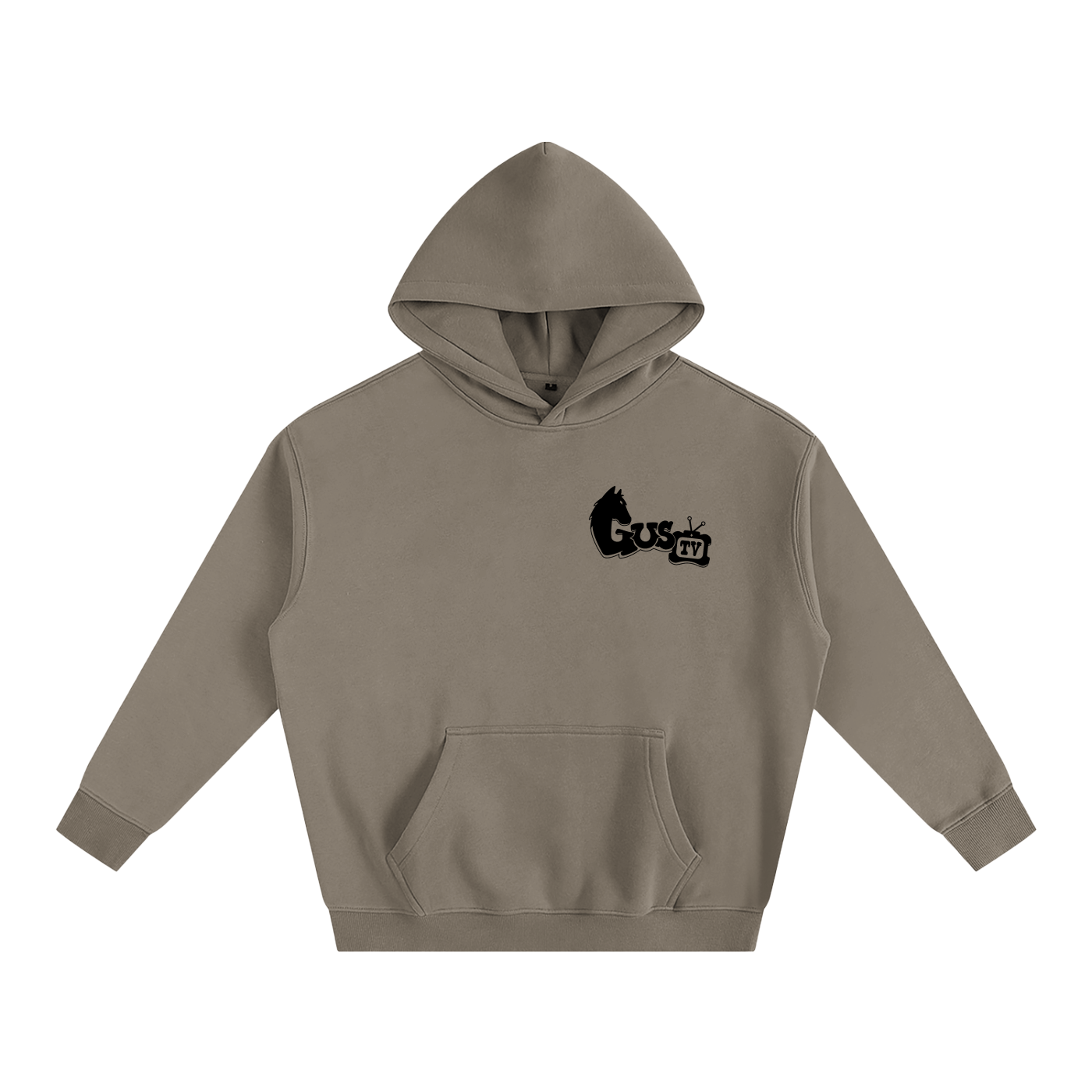 "chew'n n view'n" Oversize Fleeced Hoodie