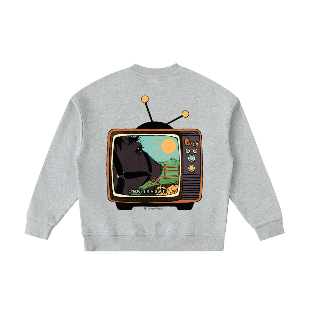 "chew'n n view'n" Kids' Crewneck Sweatshirt