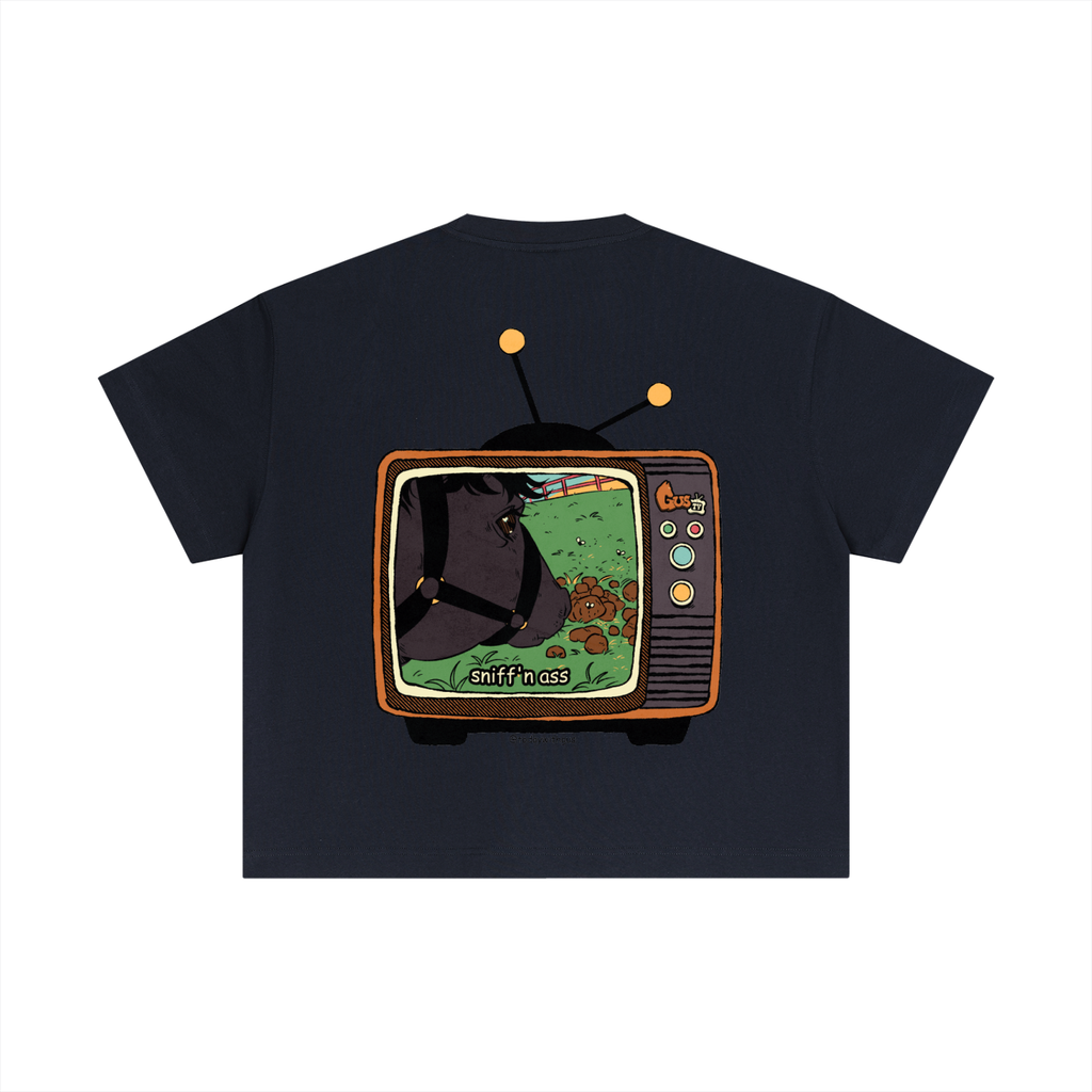 "sniff'n ass" Essential Cotton Boxy T-Shirt