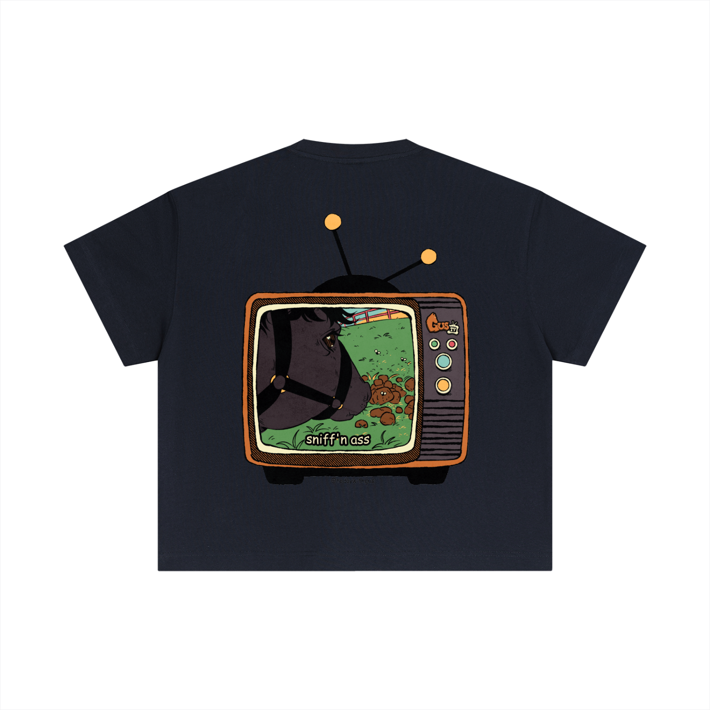 "sniff'n ass" Essential Cotton Boxy T-Shirt