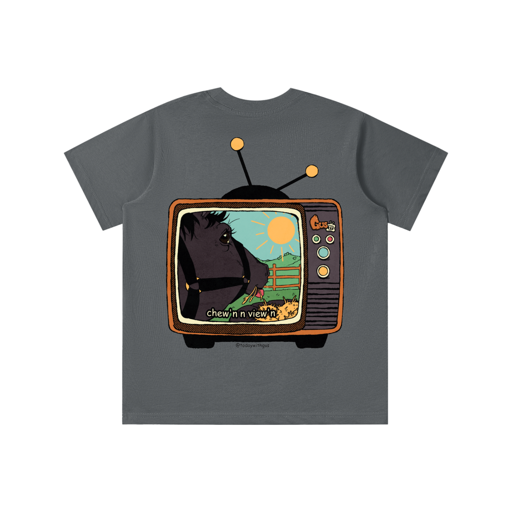 "chew'n n view'n" Kids' T-shirt