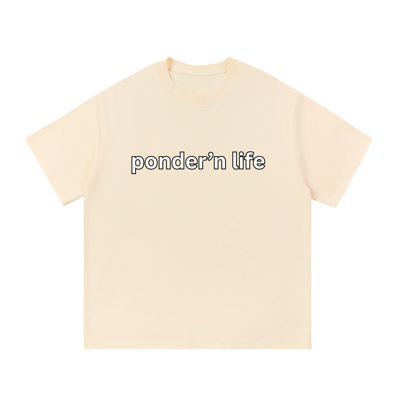 "ponder'n life" Cotton T-Shirt