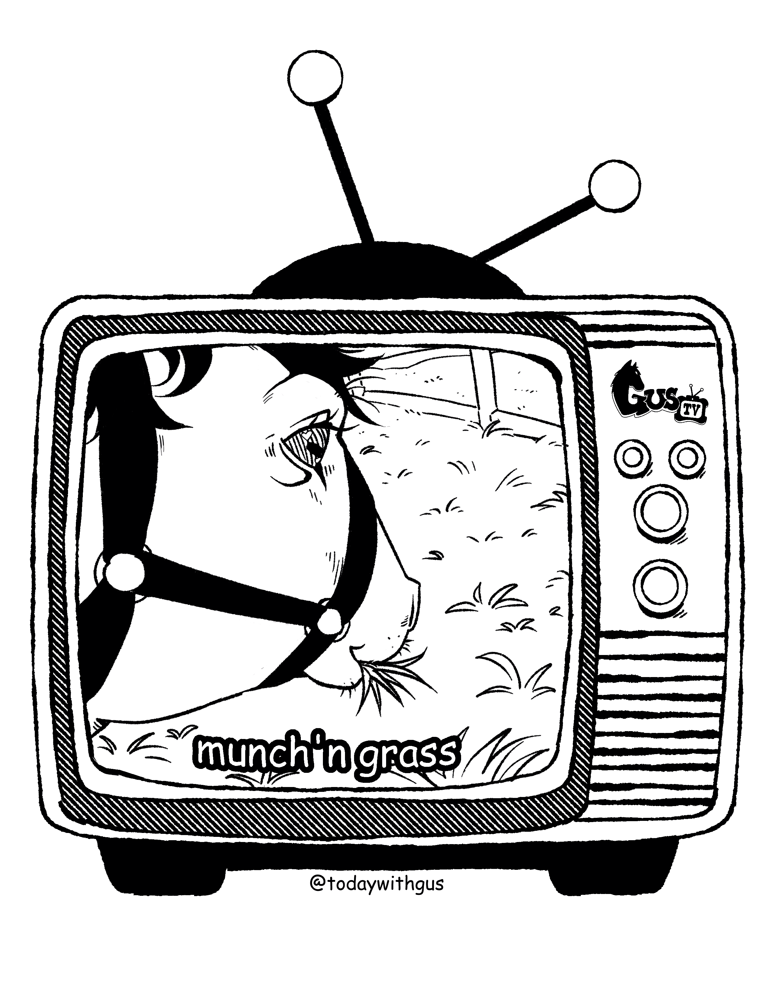 Gus TV Coloring Pages 3-pack