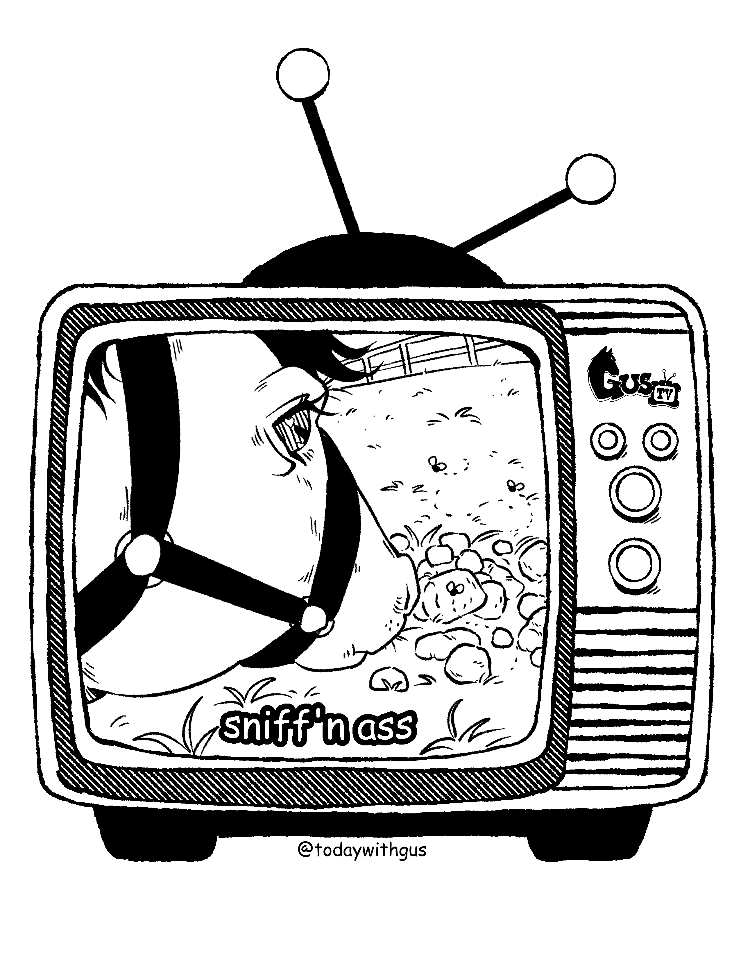 Gus TV Coloring Pages 3-pack