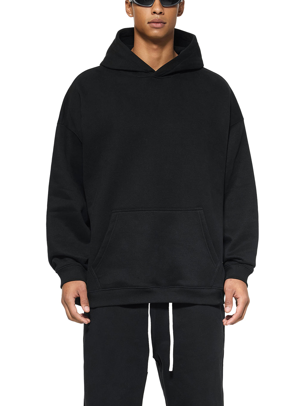 "munch'n grass" Oversize Fleeced Hoodie