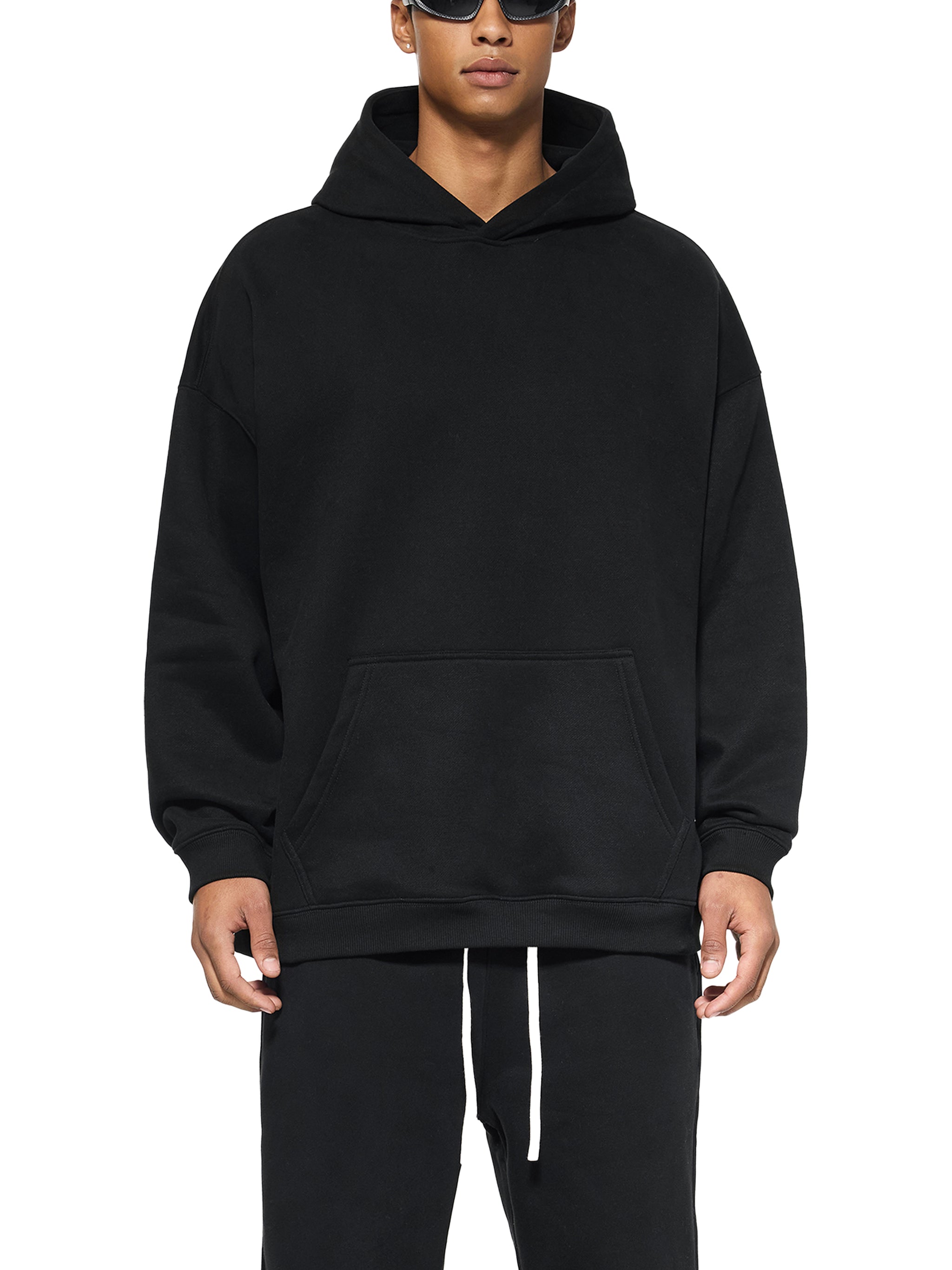"munch'n grass" Oversize Fleeced Hoodie